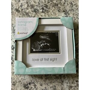 Pearhead Sonogram Picture Frame‎ Love at First Sight For Baby Ultrasound Photo